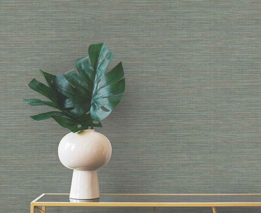 Winn Green Faux Grasscloth Wallpaper - York Wallcoverings - 4174-4604 - York Wallcoverings Wallpaper