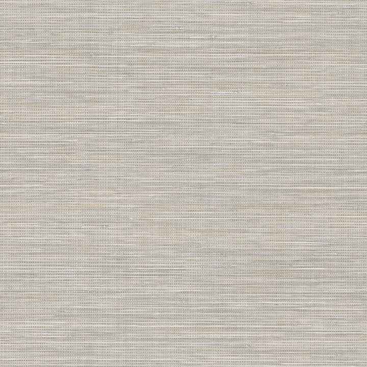 Winn Light Grey Faux Grasscloth Wallpaper - York Wallcoverings - 4174-4608