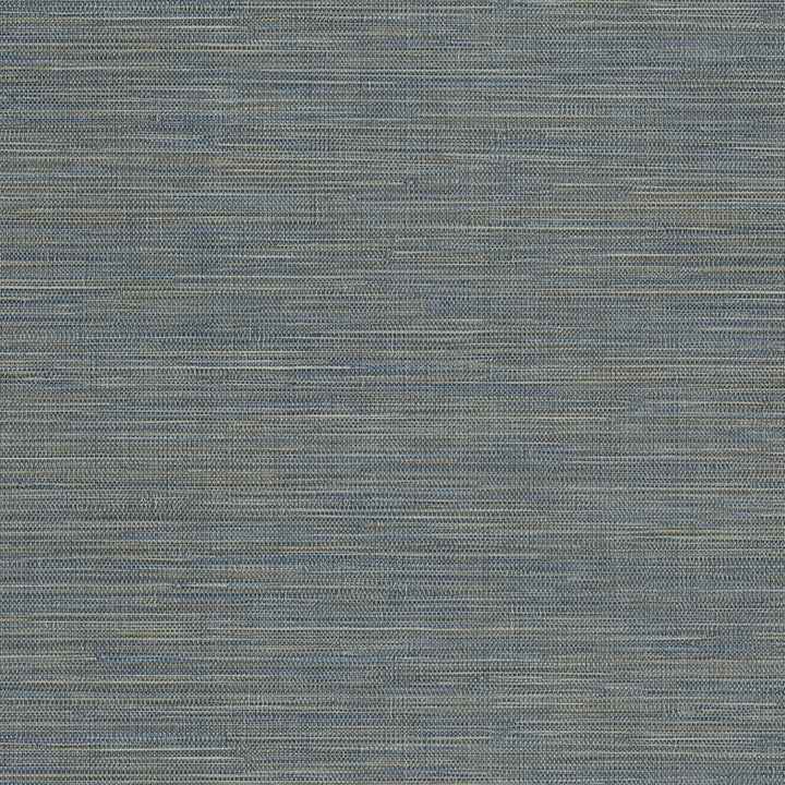 Winn Sapphire Faux Grasscloth Wallpaper - York Wallcoverings - 4174-4610