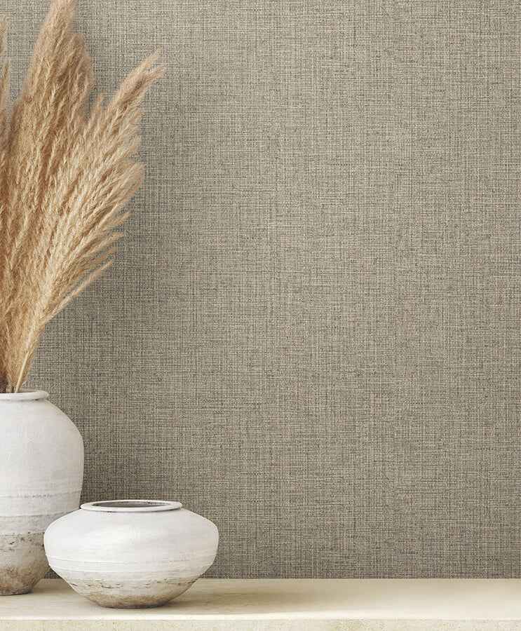 Clarkson Stone Woven Wallpaper - York Wallcoverings - 4174-4613 - York Wallcoverings Wallpaper