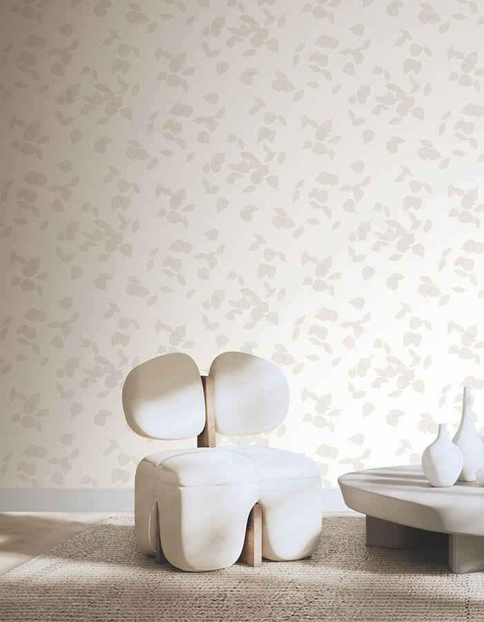 Myles Gold Leaves Wallpaper - York Wallcoverings - 4174-4646 - York Wallcoverings Wallpaper