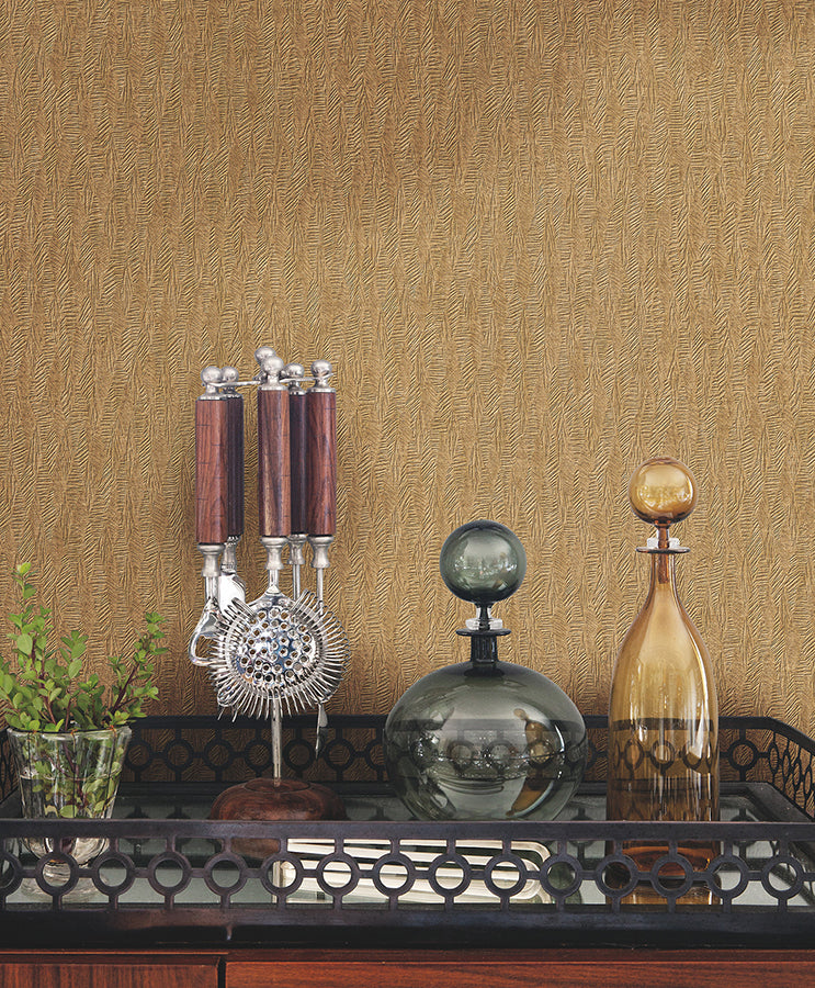 bryson-copper-feathered-texture-wallpaper-york-wallcoverings-4174-4655 - York Wallpaper Wallpaper