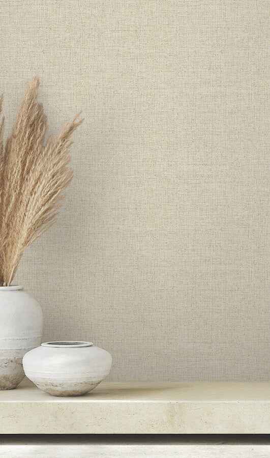 Clarkson Off-White Woven Wallpaper - York Wallcoverings - 4174-4620 - York Wallcoverings Wallpaper