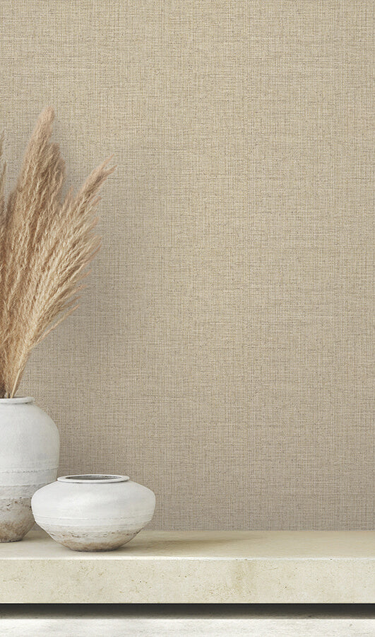 clarkson-taupe-woven-wallpaper-york-wallcoverings-4174-4621 - York Wallpaper Wallpaper