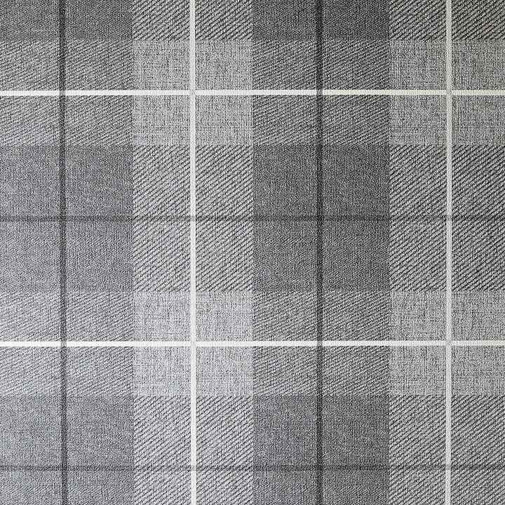 Hector Charcoal Plaid Wallpaper - York Wallcoverings - AH294900