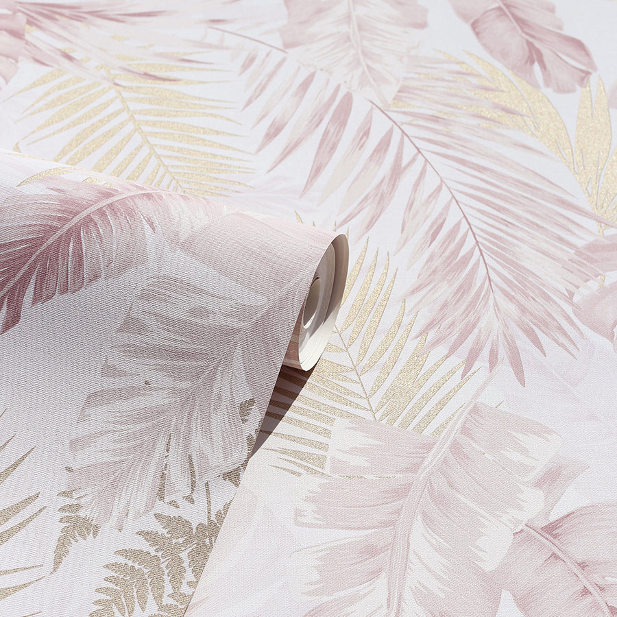 nell-blush-tropical-wallpaper-york-wallcoverings-ah297107 - York Wallcoverings Wallpaper