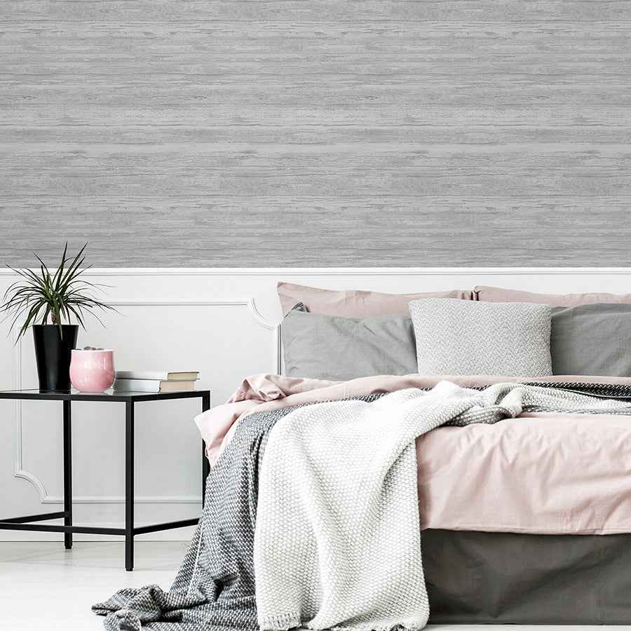 Philomena Silver Striated Wallpaper - York Wallcoverings - AH297703 - York Wallcoverings Wallpaper