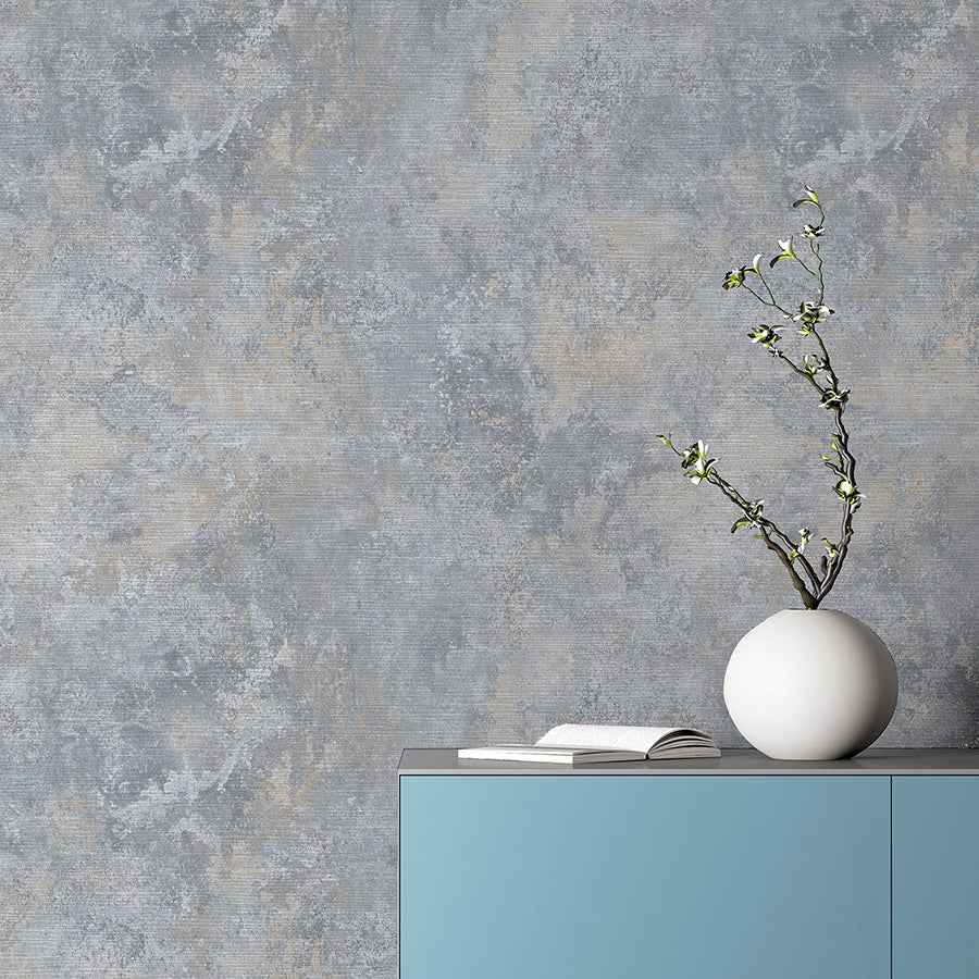 Gideon Light Grey Distressed Wallpaper - York Wallcoverings - AH298601 - York Wallcoverings Wallpaper