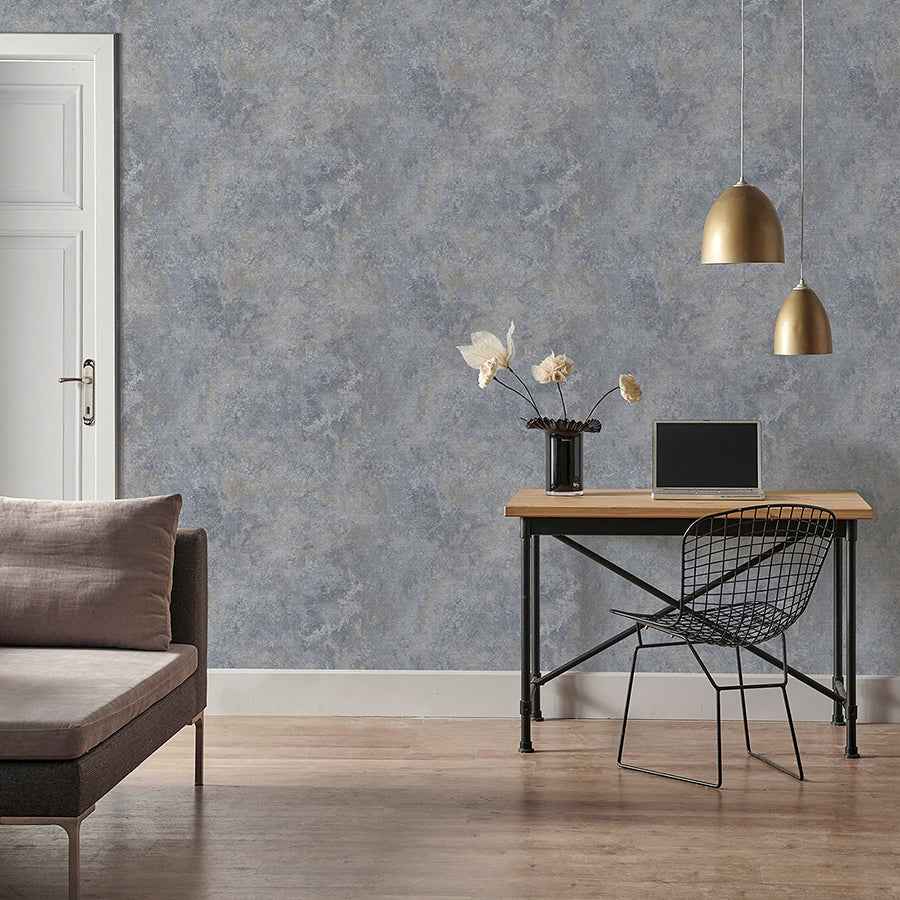 Gideon Light Grey Distressed Wallpaper - York Wallcoverings - AH298601 - York Wallcoverings Wallpaper