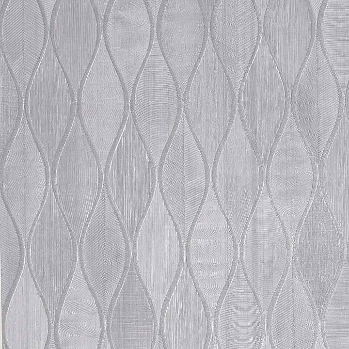 Mattais Silver Ogee Wallpaper - York Wallcoverings - AH299001