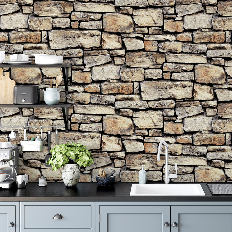 norman-neutral-stone-wallpaper-york-wallcoverings-ah668901 - York Wallcoverings Wallpaper