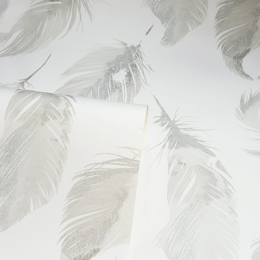 natsuko-metallic-feathers-wallpaper-york-wallcoverings-ah692601 - York Wallcoverings Wallpaper