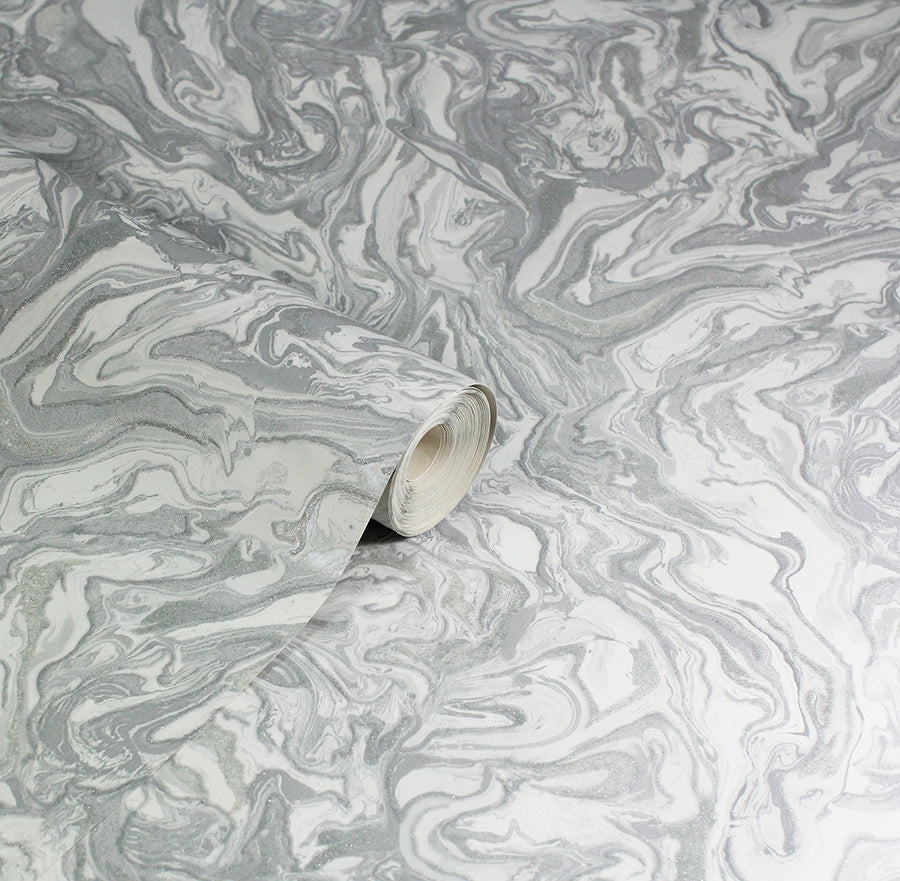 osgood-grey-marbled-wallpaper-york-wallcoverings-ah693901 - York Wallcoverings Wallpaper
