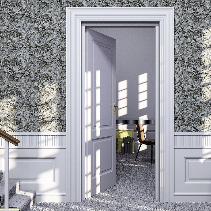 osgood-charcoal-marbled-wallpaper-york-wallcoverings-ah693903 - York Wallcoverings Wallpaper