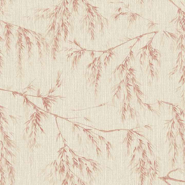 Eugenia Rust Willow Wallpaper - York Wallcoverings - AH698208