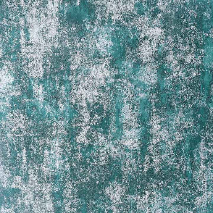 Velour Teal Distressed Wallpaper - York Wallcoverings - AH904005