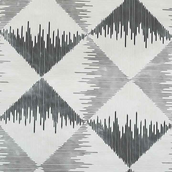 Reuben Grey Ikat Wallpaper - York Wallcoverings - AH909401 - York Wallcoverings Wallpaper