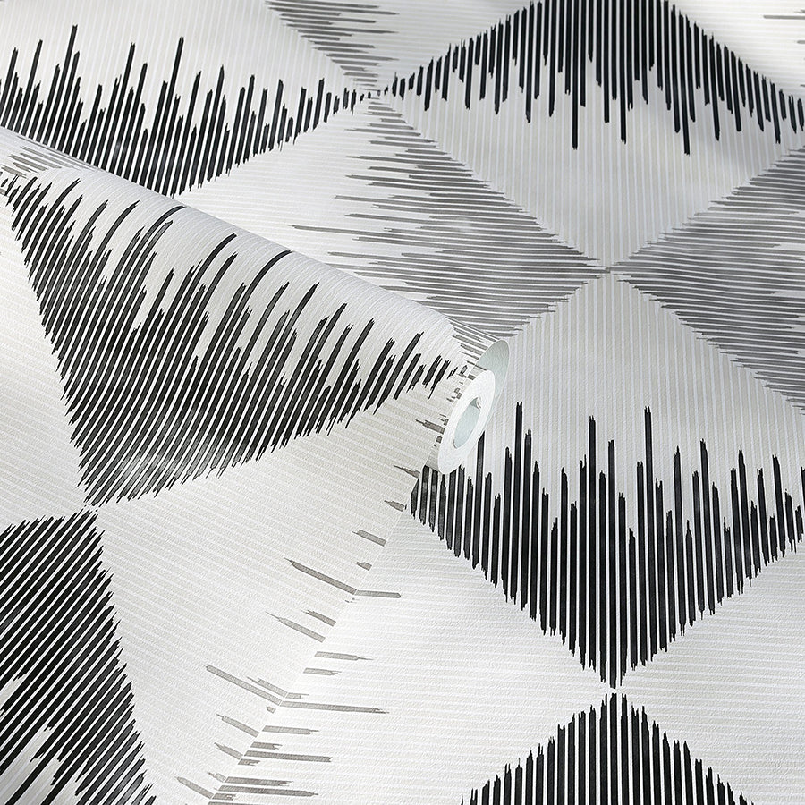 reuben-grey-ikat-wallpaper-york-wallcoverings-ah909401 - York Wallcoverings Wallpaper