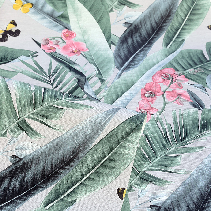 miriam-grey-tropical-wallpaper-york-wallcoverings-ah909404 - York Wallcoverings Wallpaper