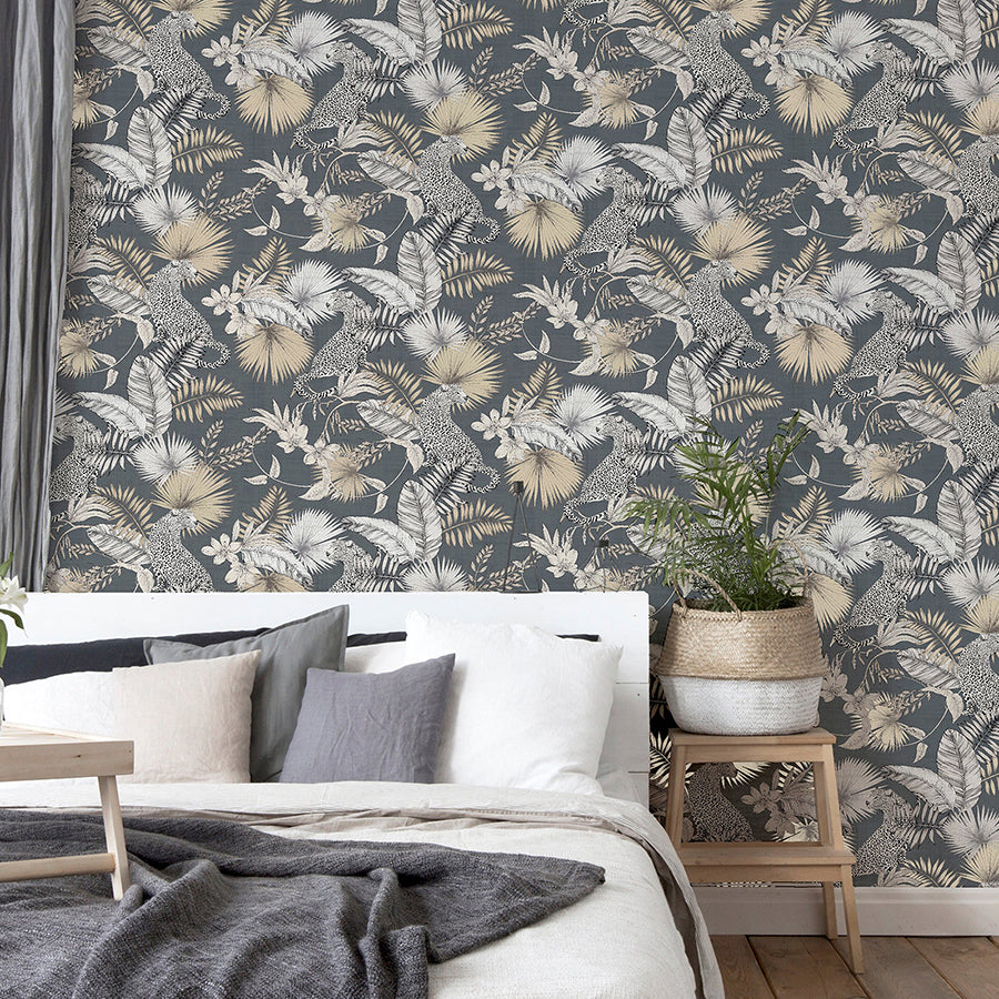 maude-neutral-tropical-wallpaper-york-wallcoverings-ah909408 - York Wallcoverings Wallpaper