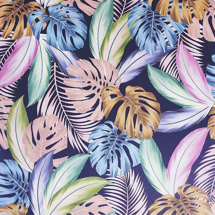 Vivette Multicolor Hot Tropic Wallpaper - York Wallcoverings - AH909409 - York Wallcoverings Wallpaper