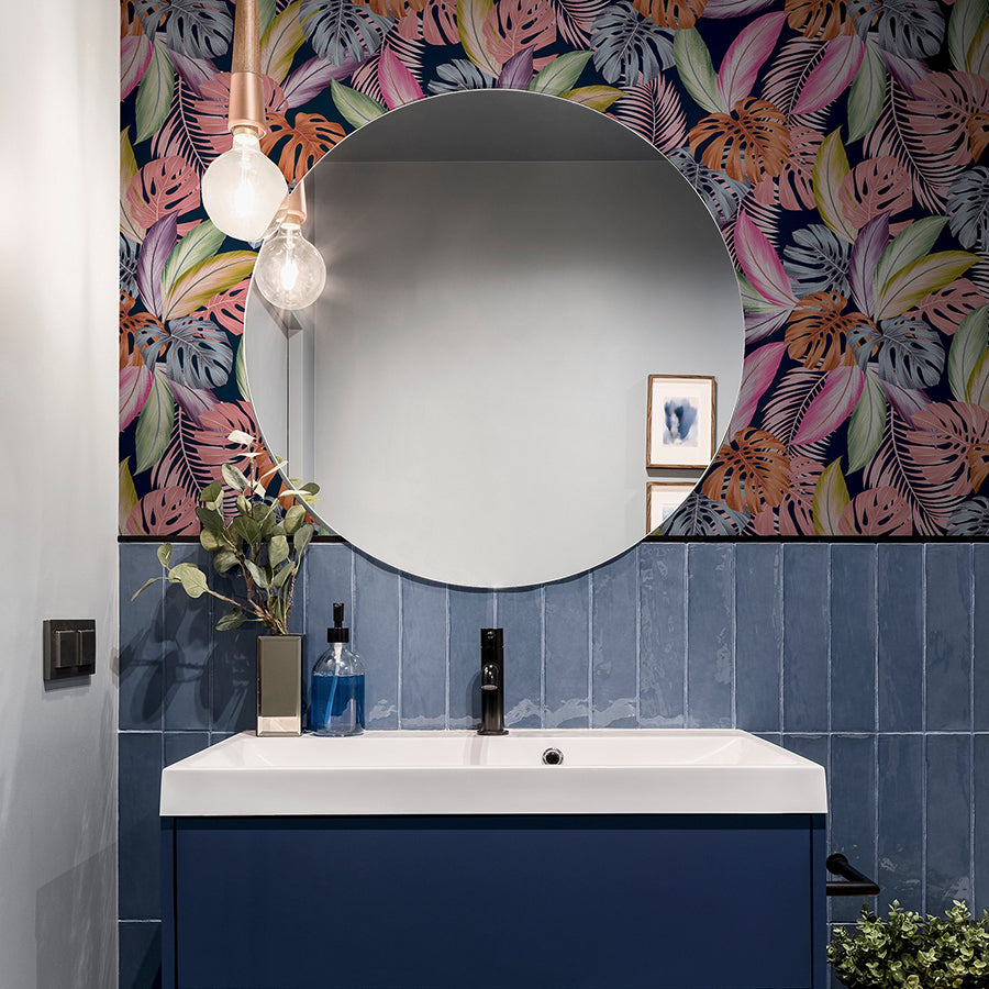 vivette-multicolor-hot-tropic-wallpaper-york-wallcoverings-ah909409 - York Wallcoverings Wallpaper