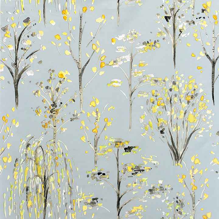 Mayumi Yellow Birch Grove Wallpaper - York Wallcoverings - AH909503