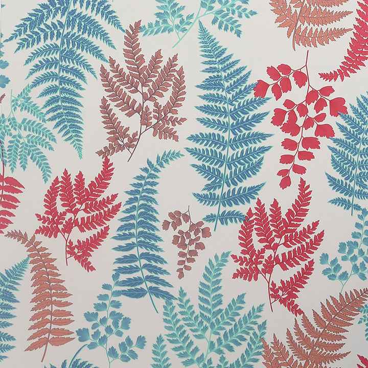 Jerome Red Botanical Wallpaper - York Wallcoverings - AH909801
