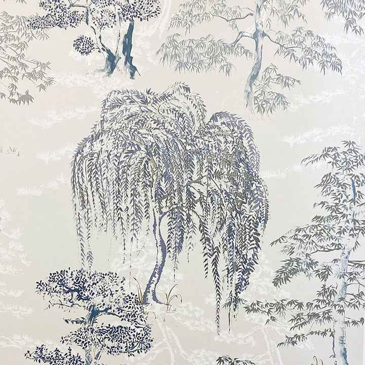 Midori Grey Trees Wallpaper - York Wallcoverings - AH909809 - York Wallcoverings Wallpaper