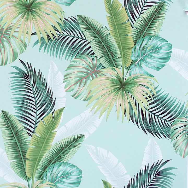 Miami Mint Palms Wallpaper - York Wallcoverings - AH921406