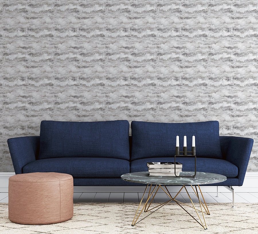 irene-grey-painted-canvas-wallpaper-york-wallcoverings-ah921605 - York Wallcoverings Wallpaper