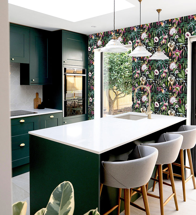 lucretia-multicolor-tropical-wallpaper-york-wallcoverings-ah922805 - York Wallcoverings Wallpaper