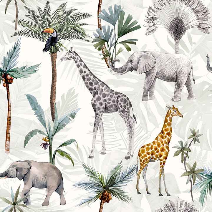 Hiram Multicolor Serengeti Wallpaper - York Wallcoverings - AH923709 - York Wallcoverings Wallpaper