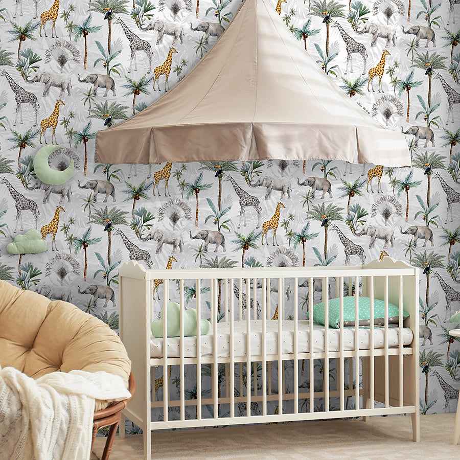 Hiram Multicolor Serengeti Wallpaper - York Wallcoverings - AH923709 - York Wallcoverings Wallpaper