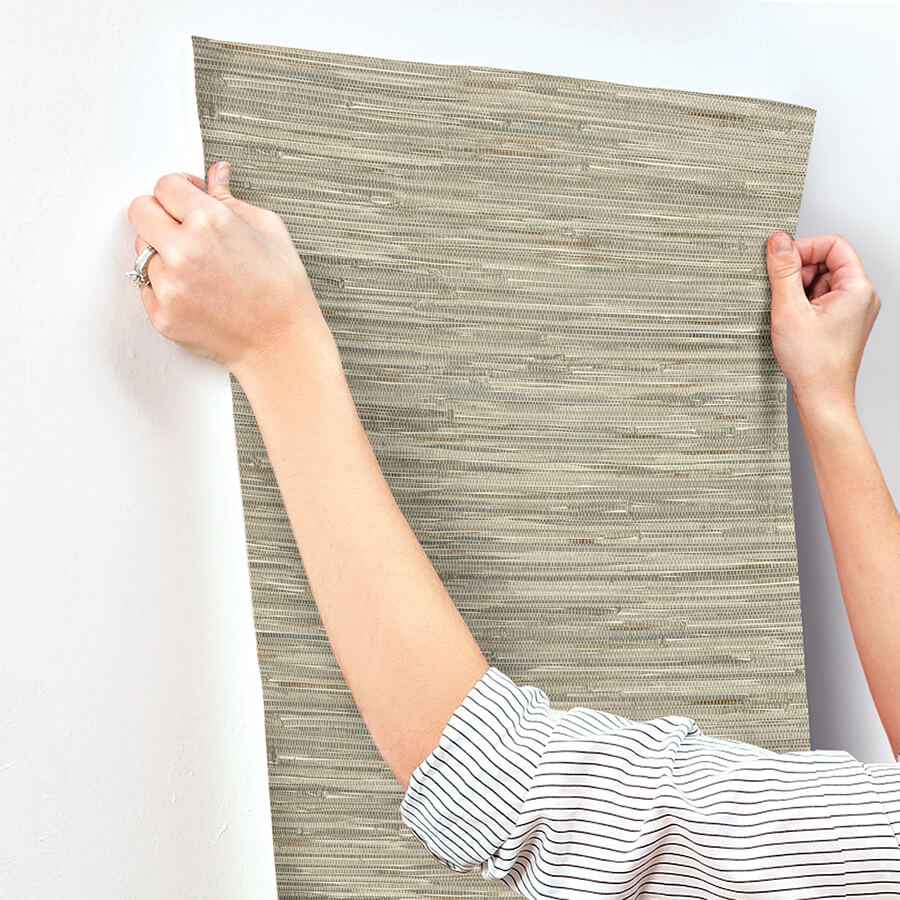 Exhale Olive Woven Faux Grasscloth Wallpaper - York Wallcoverings - 4147-27262 - York Wallcoverings Wallpaper