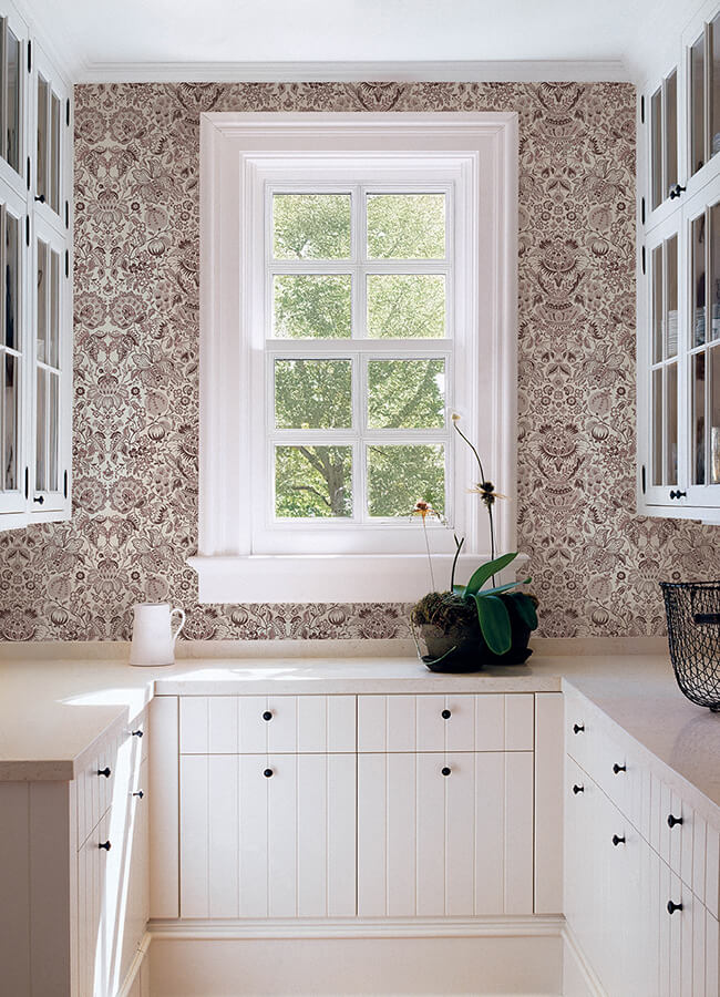 blanche-plum-floral-damask-wallpaper-york-wallcoverings-4147-27373 - York Wallcoverings Wallpaper