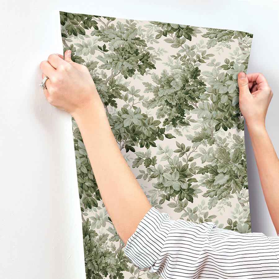 Greenwood Moss Deciduous Wallpaper - York Wallcoverings - 4147-80006 - York Wallcoverings Wallpaper