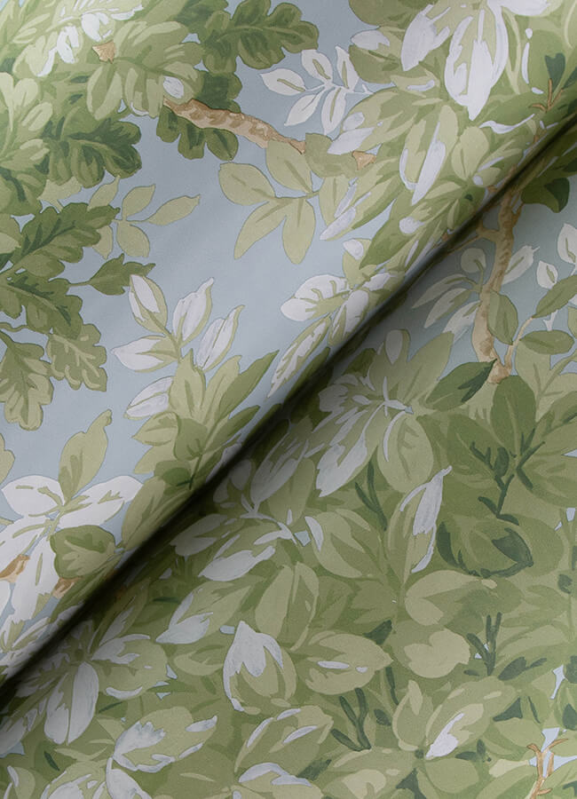 greenwood-light-blue-deciduous-wallpaper-york-wallcoverings-4147-80007 - York Wallcoverings Wallpaper