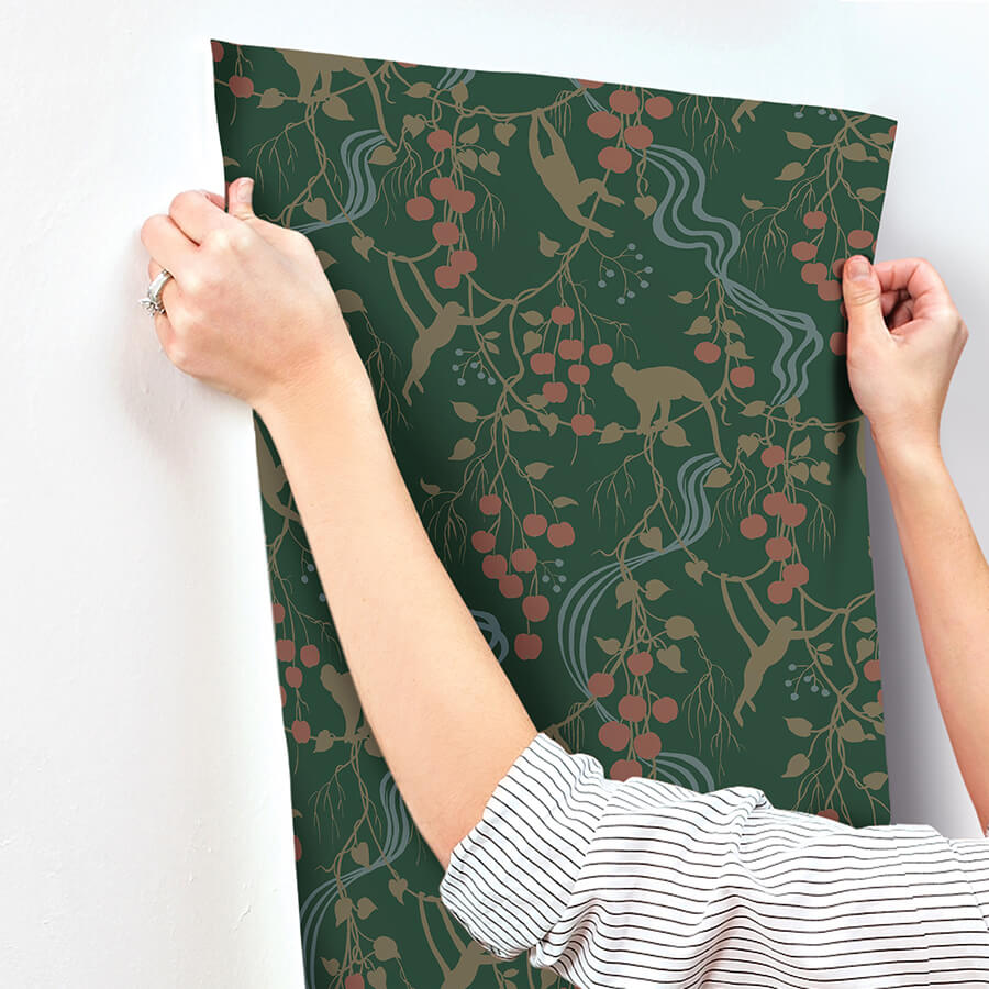 linden-dark-green-jungle-canopy-wallpaper-york-wallcoverings-4147-80008 - York Wallcoverings Papel pintado