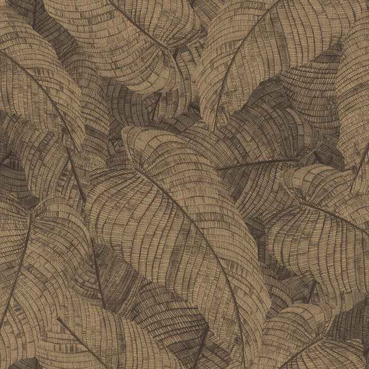 Galner Copper Leaves Wallpaper - York Wallcoverings - RH720570 - York Wallcoverings Wallpaper