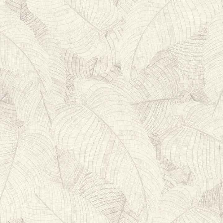 Galner Ivory Leaves Wallpaper - York Wallcoverings - RH720525 - York Wallcoverings Wallpaper