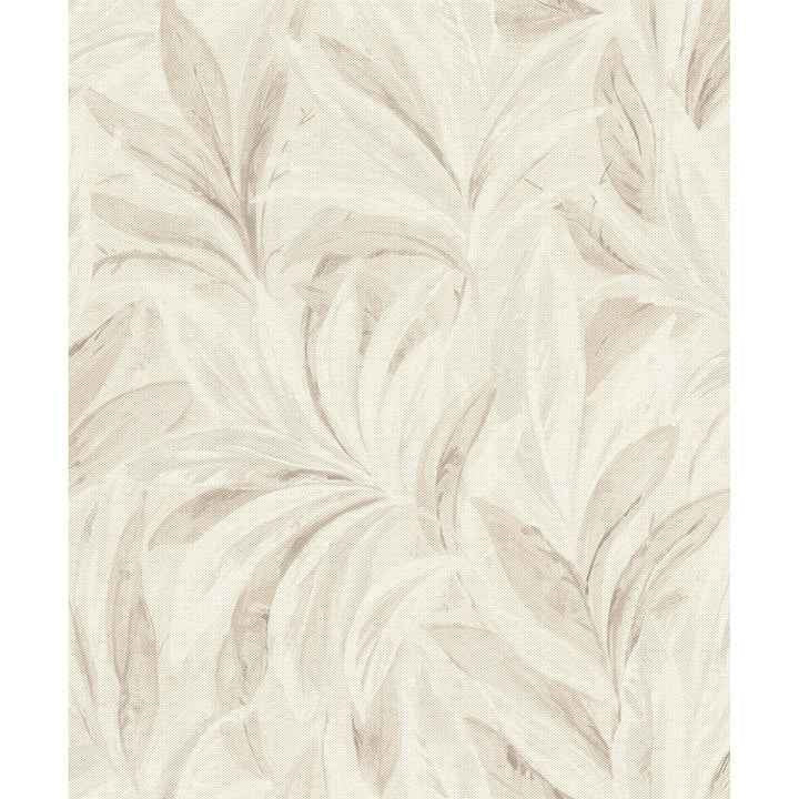 Rennie Ivory Leaves Wallpaper - York Wallcoverings - RH547467