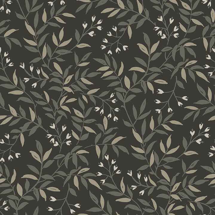 Olivia Black Peel & Stick Wallpaper - York Wallcoverings - NU6431 - York Wallcoverings Wallpaper