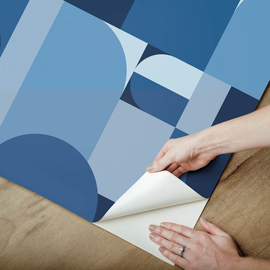 boxanne-blue-peel-and-stick-wallpaper-york-wallcoverings-vgs6438 - York Wallcoverings Wallpaper