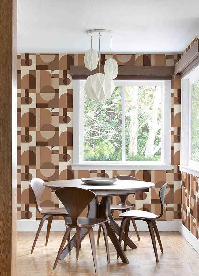 Boxanne Tan Peel & Stick Wallpaper - York Wallcoverings - VGS6440 - York Wallcoverings Wallpaper