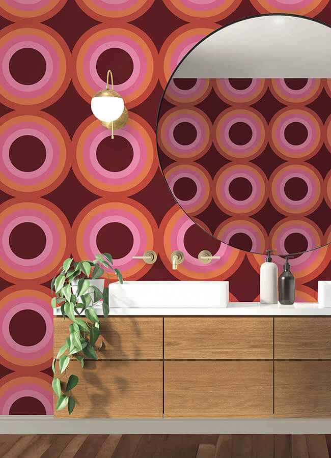 Sir Culls Pink Peel & Stick Wallpaper - York Wallcoverings - VGS6441 - York Wallcoverings Wallpaper
