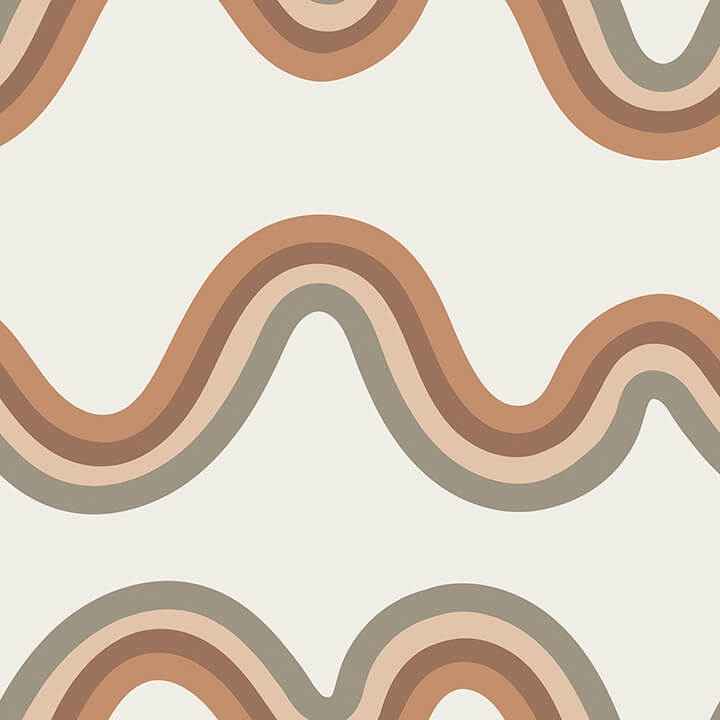 Beverly Slopes Tan Peel and Stick Wallpaper - York Wallcoverings - VGS6437