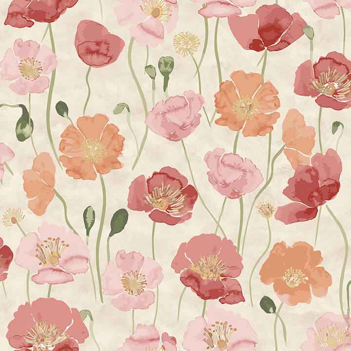 Adelia Pastel Peel & Stick Wallpaper - York Wallcoverings - NUS6428