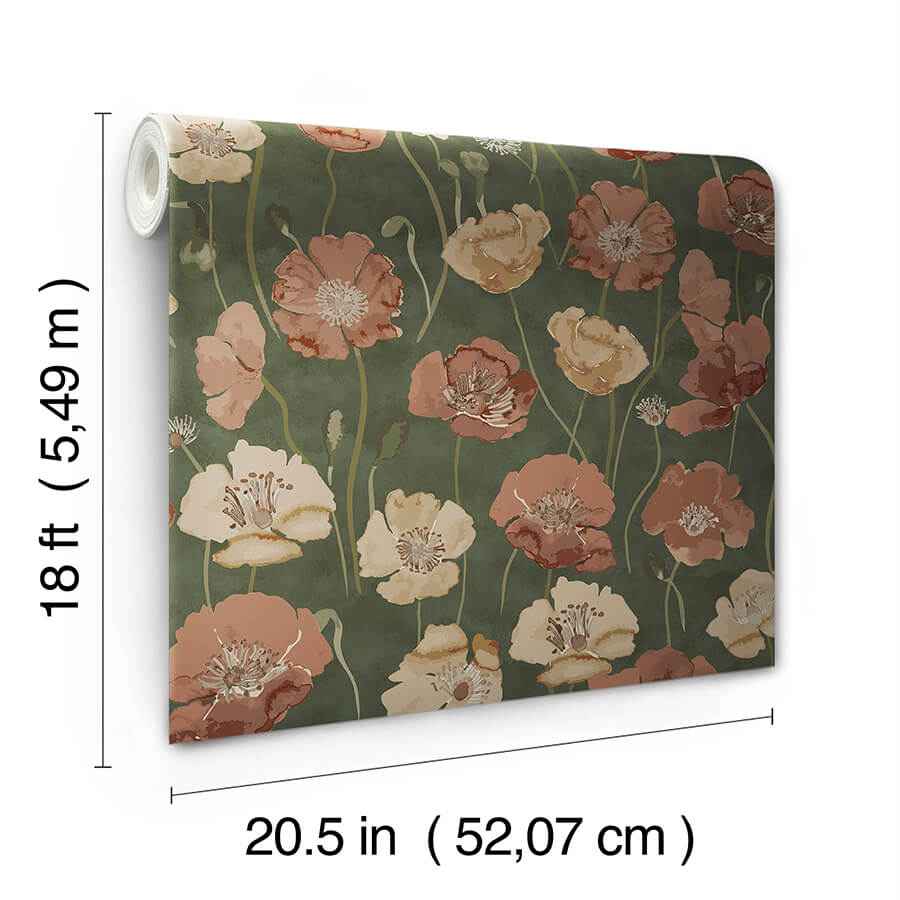 Adelia Moss Peel & Stick Wallpaper - York Wallcoverings - NUS6430 - York Wallcoverings Wallpaper
