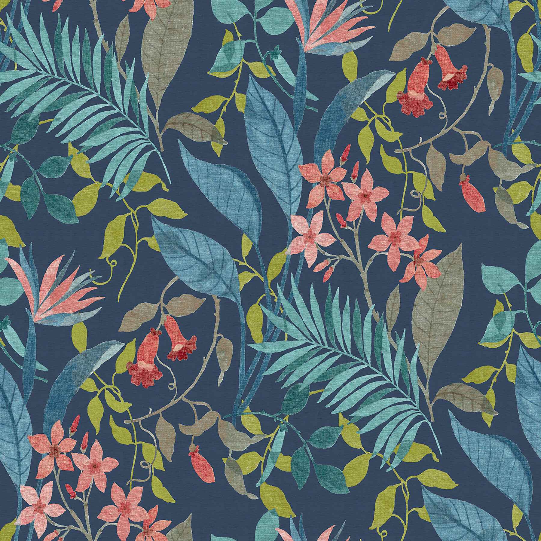 Jesinda Cobalt Peel & Stick Wallpaper - York Wallcoverings - NUS6427